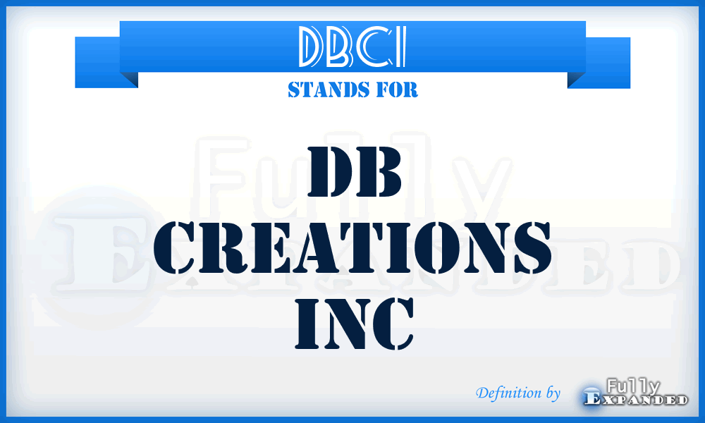 DBCI - DB Creations Inc