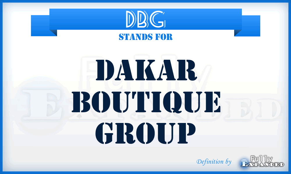 DBG - Dakar Boutique Group