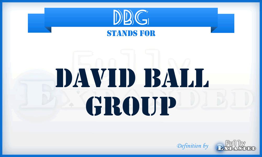 DBG - David Ball Group