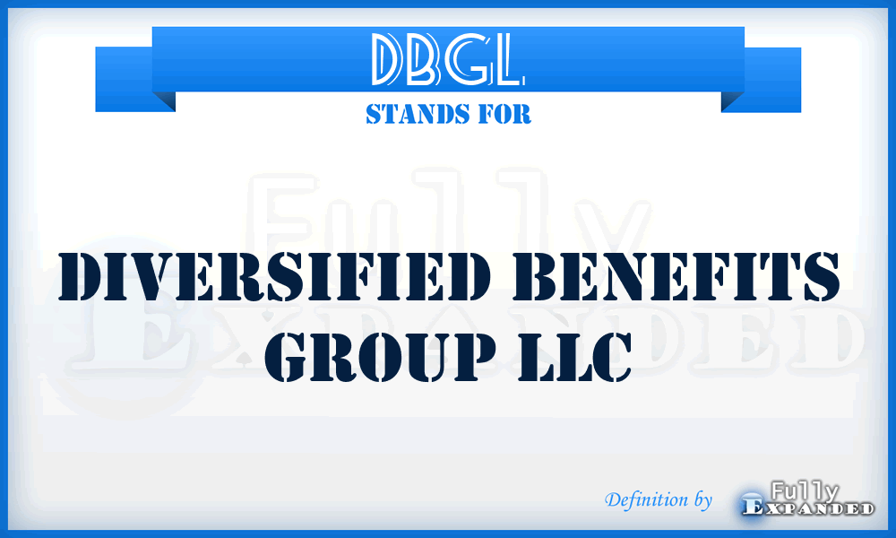 DBGL - Diversified Benefits Group LLC