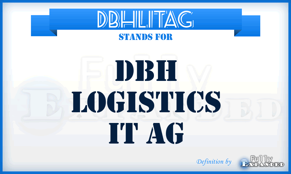 DBHLITAG - DBH Logistics IT AG