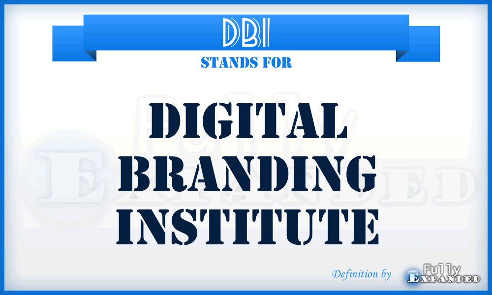 DBI - Digital Branding Institute