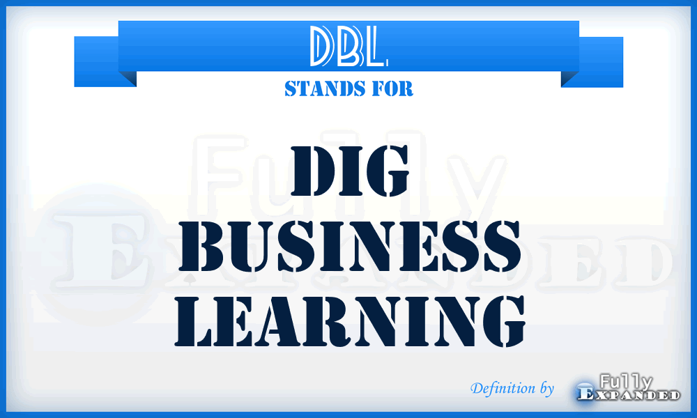 DBL - Dig Business Learning