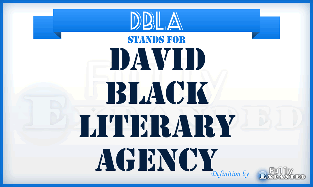 DBLA - David Black Literary Agency
