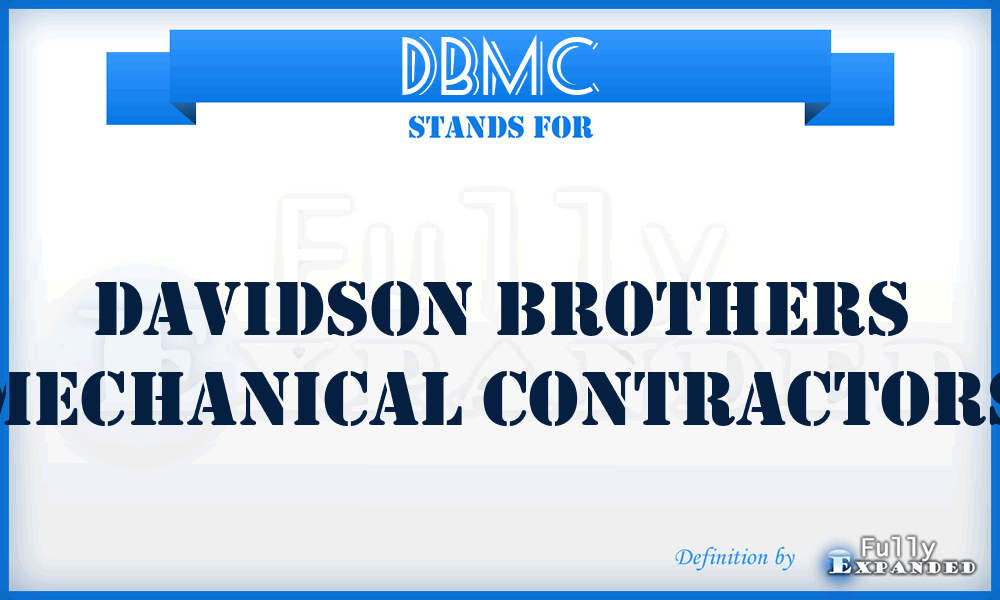 DBMC - Davidson Brothers Mechanical Contractors