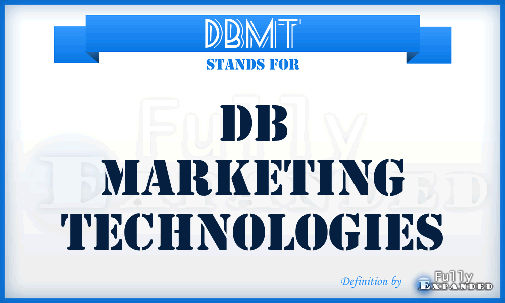 DBMT - DB Marketing Technologies