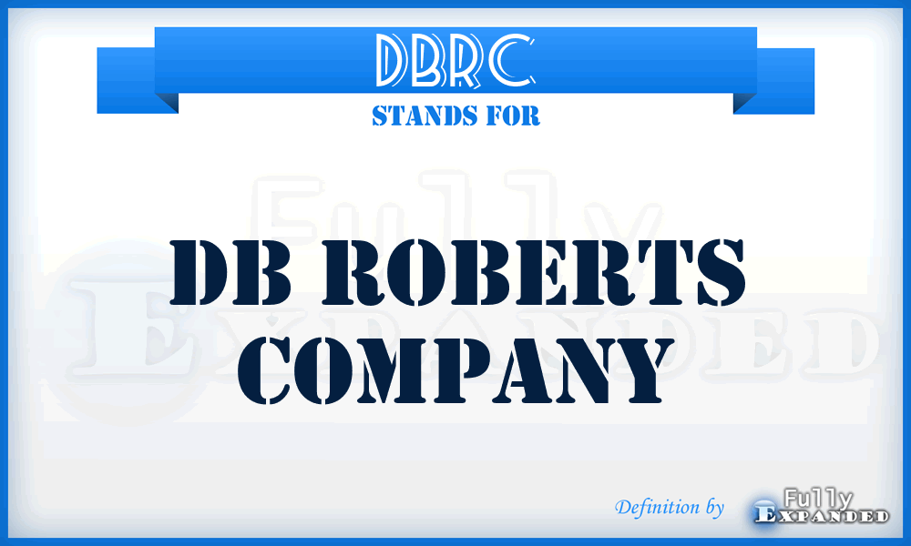 DBRC - DB Roberts Company