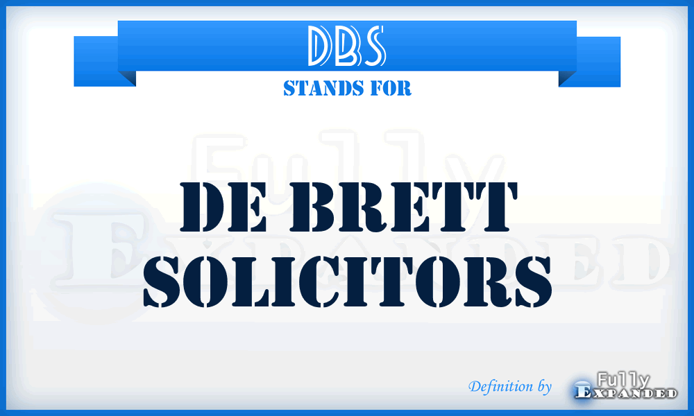 DBS - De Brett Solicitors