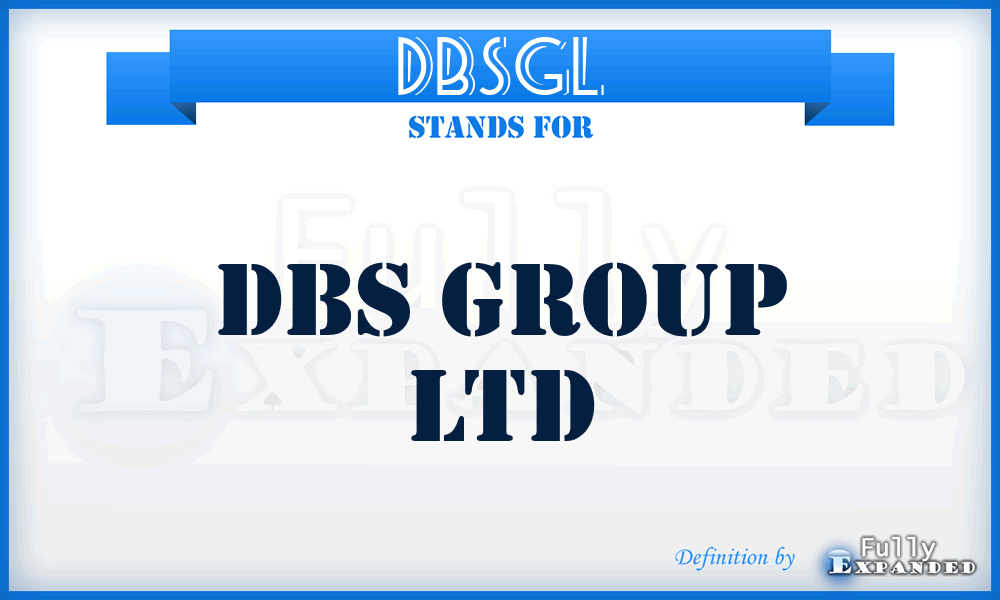 DBSGL - DBS Group Ltd