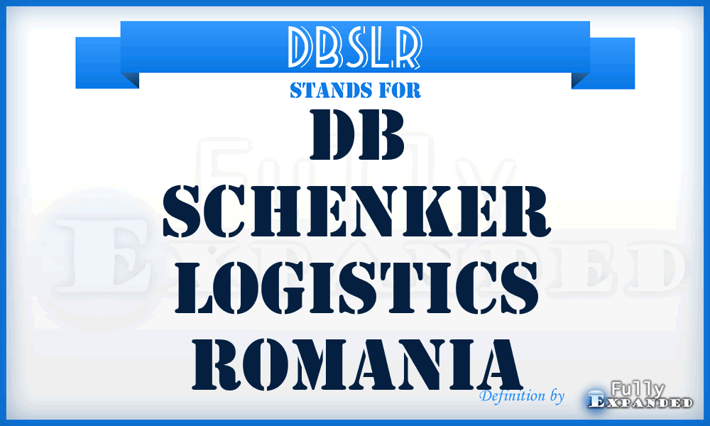 DBSLR - DB Schenker Logistics Romania
