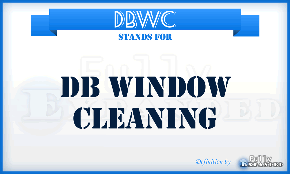DBWC - DB Window Cleaning