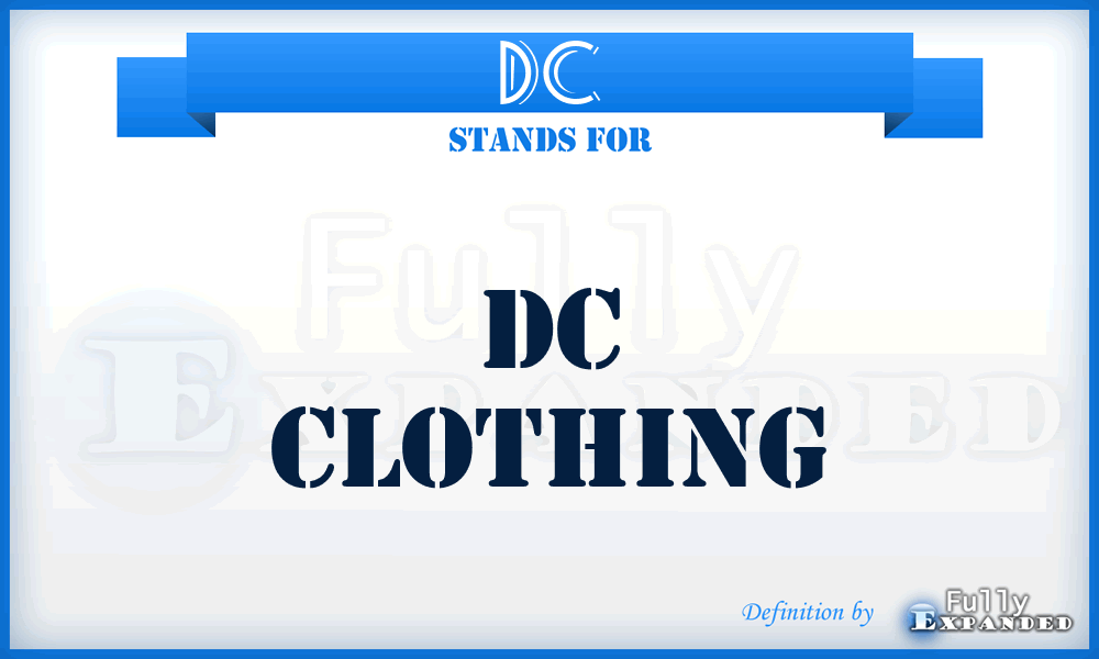 DC - DC clothing