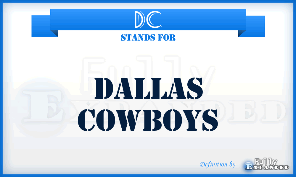 DC - Dallas Cowboys