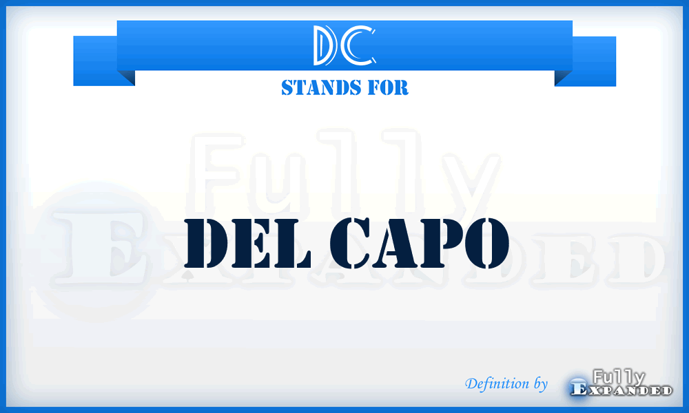 DC - Del Capo