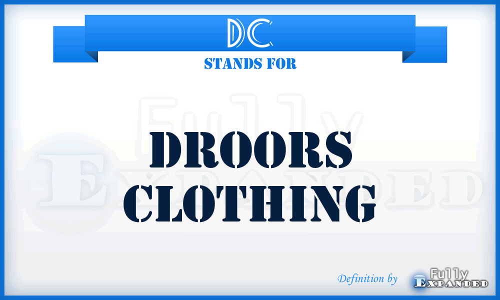 DC - Droors Clothing