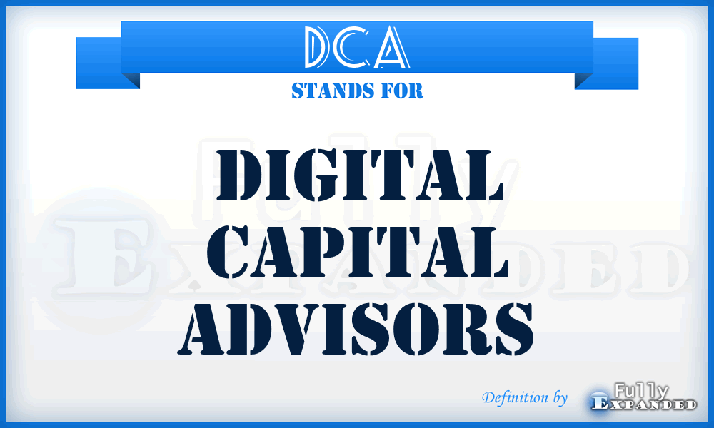 DCA - Digital Capital Advisors