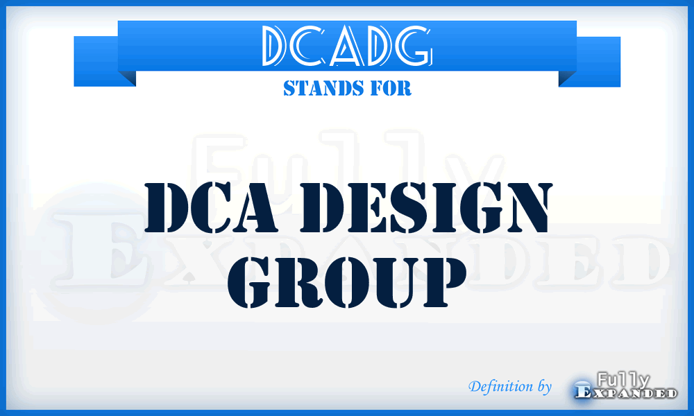 DCADG - DCA Design Group