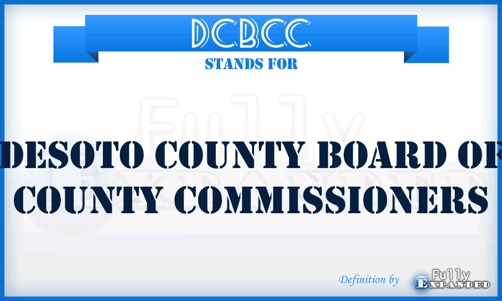 DCBCC - Desoto County Board of County Commissioners