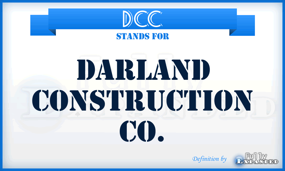 DCC - Darland Construction Co.