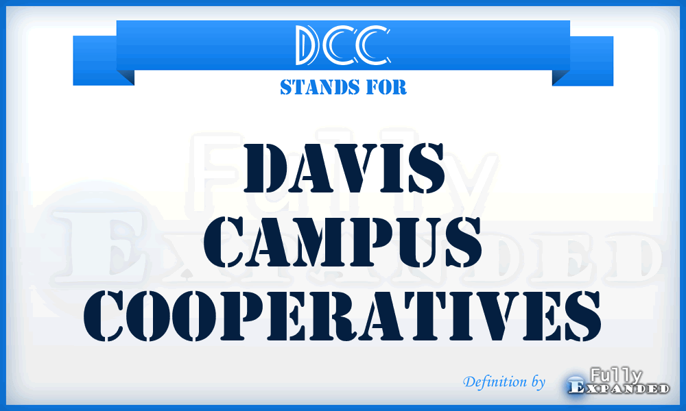 DCC - Davis Campus Cooperatives