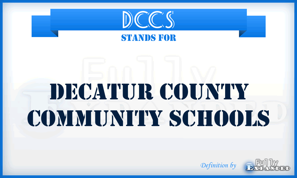 DCCS - Decatur County Community Schools