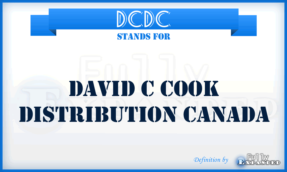 DCDC - David c Cook Distribution Canada