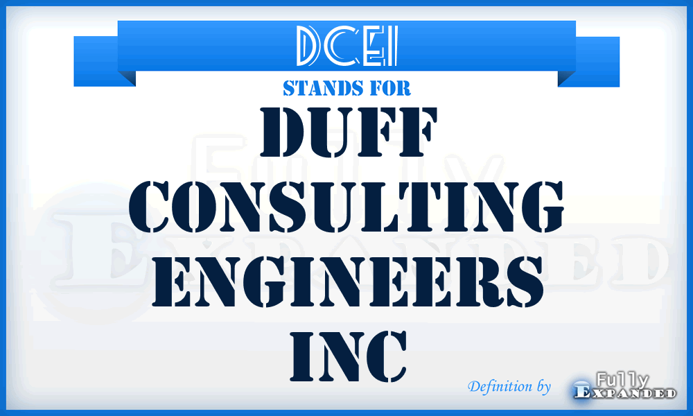 DCEI - Duff Consulting Engineers Inc