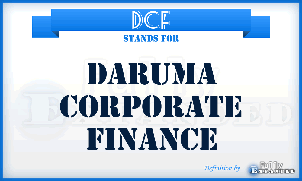 DCF - Daruma Corporate Finance