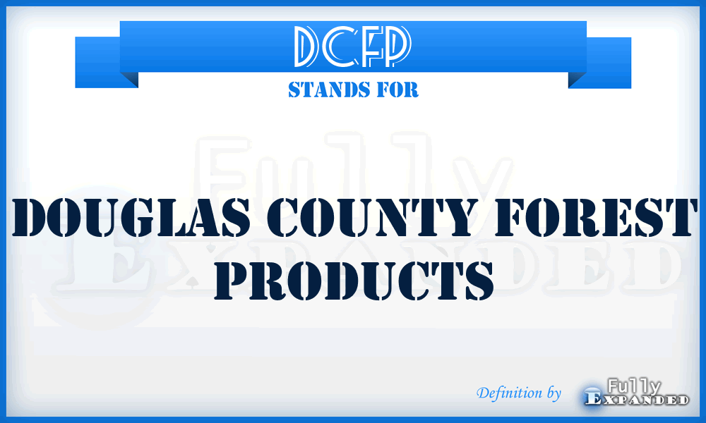 DCFP - Douglas County Forest Products