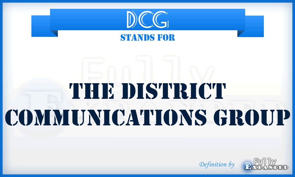 DCG - The District Communications Group