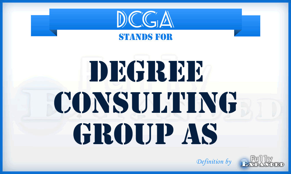 DCGA - Degree Consulting Group As