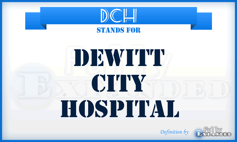 DCH - Dewitt City Hospital