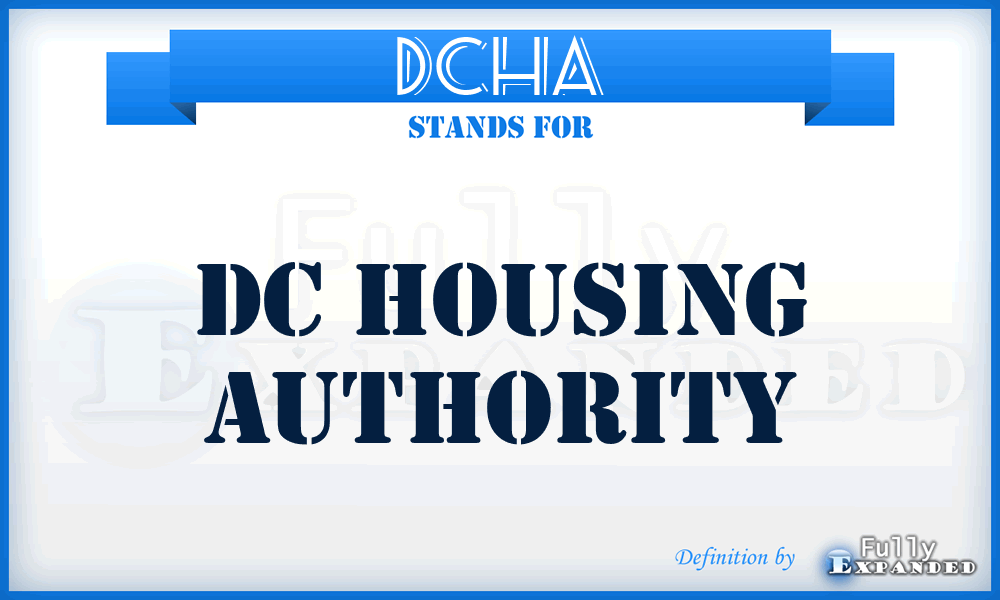 DCHA - DC Housing Authority