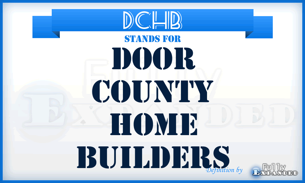 DCHB - Door County Home Builders