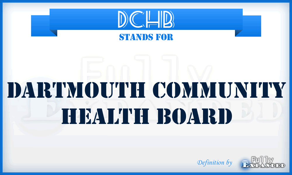 DCHB - Dartmouth Community Health Board