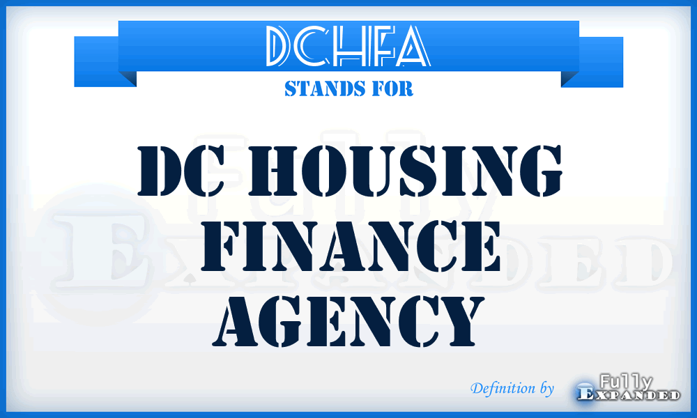 DCHFA - DC Housing Finance Agency