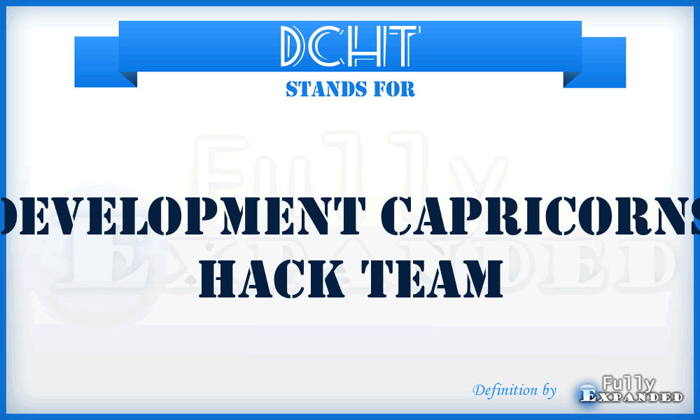 DCHT - Development Capricorns Hack Team