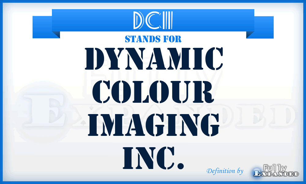 DCII - Dynamic Colour Imaging Inc.