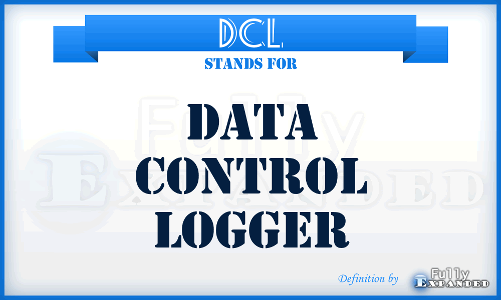 DCL - Data Control Logger