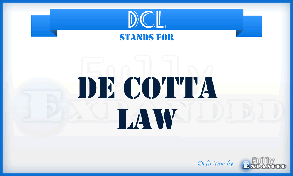 DCL - De Cotta Law
