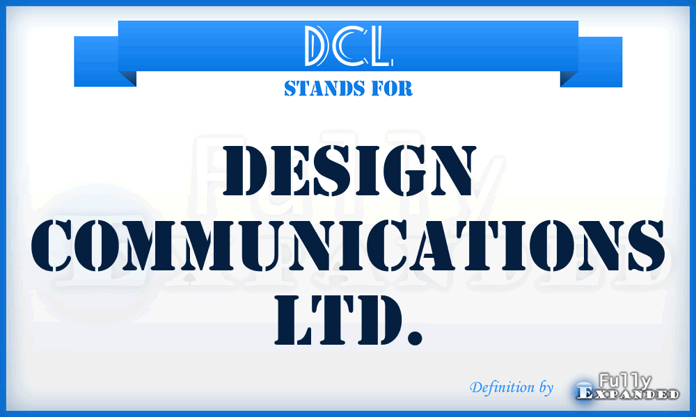 DCL - Design Communications Ltd.