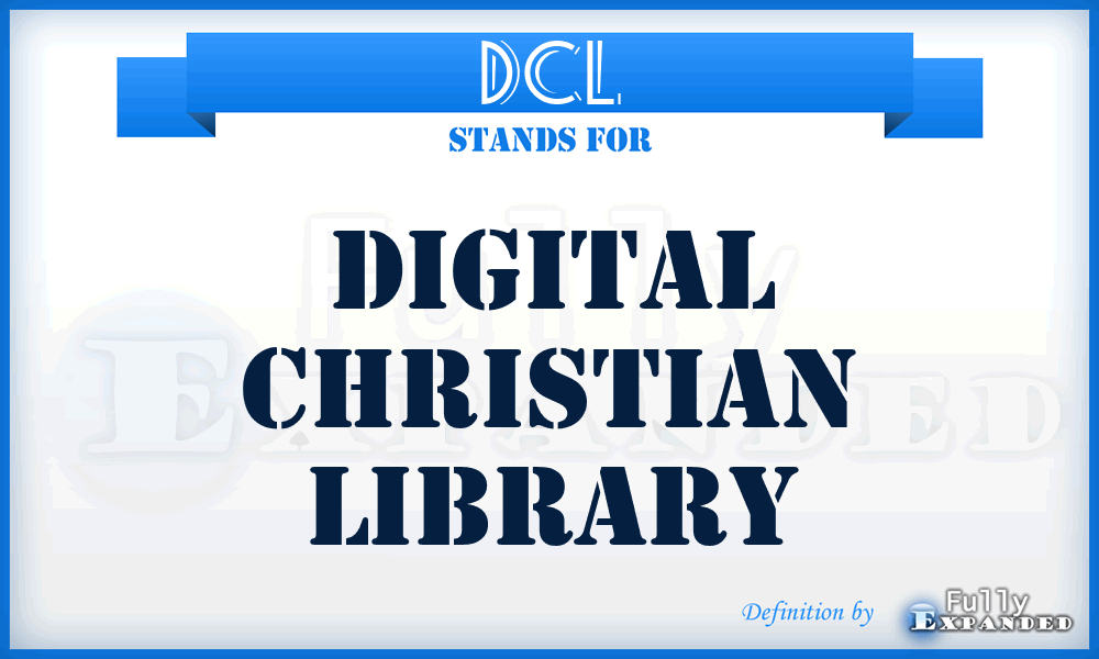 DCL - Digital Christian Library
