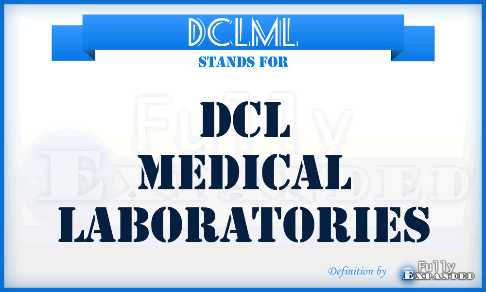 DCLML - DCL Medical Laboratories