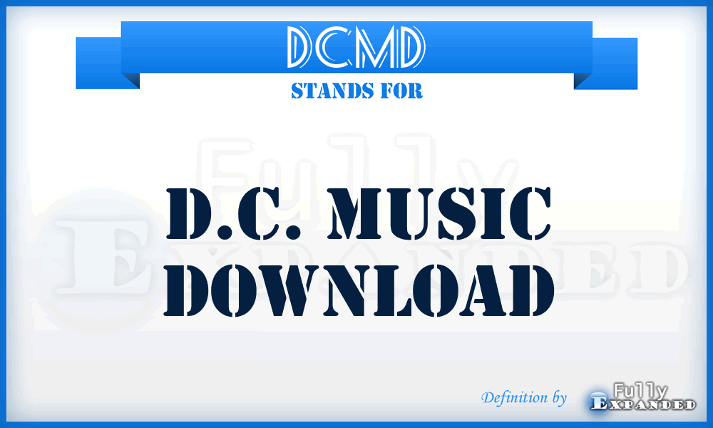 DCMD - D.C. Music Download