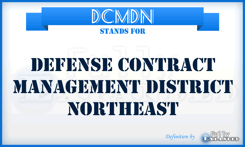 DCMDN - Defense Contract Management District Northeast