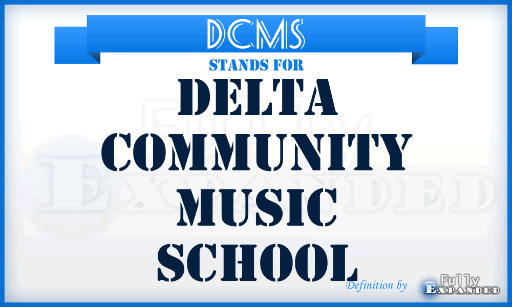 DCMS - Delta Community Music School