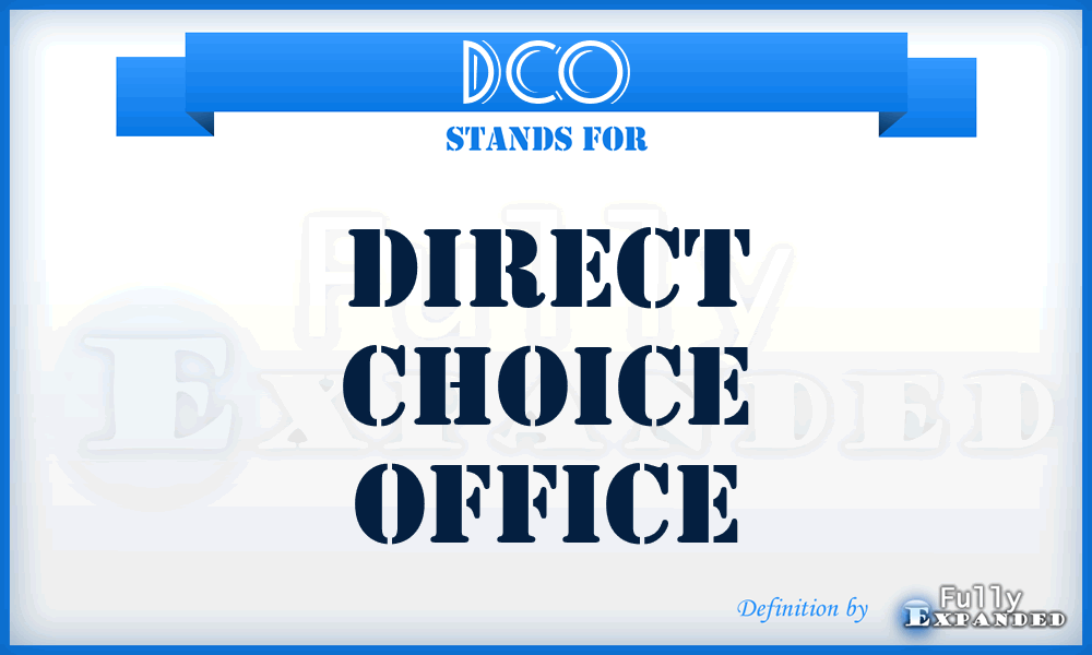 DCO - Direct Choice Office