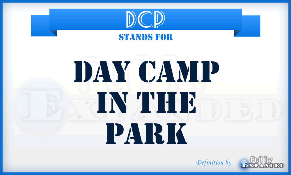 DCP - Day Camp in the Park