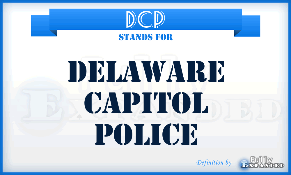 DCP - Delaware Capitol Police