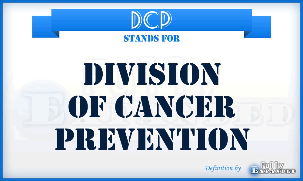 DCP - Division of Cancer Prevention